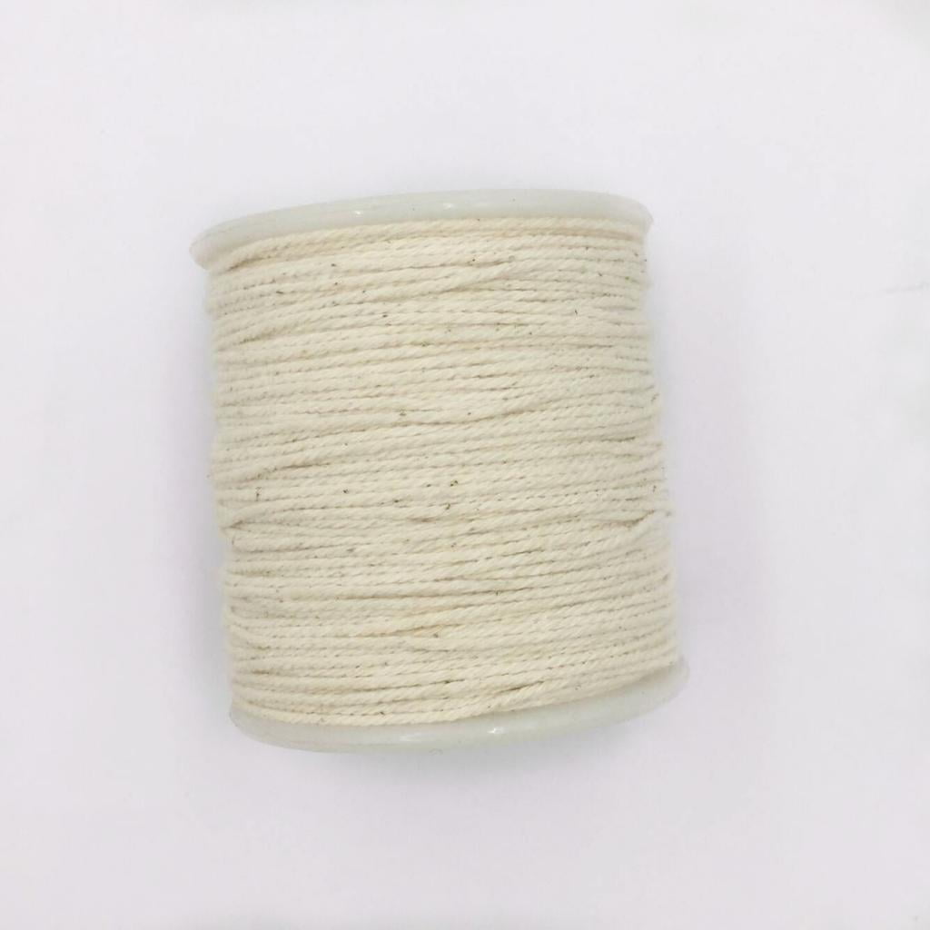 Milageto 4-20pack 100 Meters 1mm Rustic Cotton Rope Braided Twisted Cord Twine Craft 4 Pcs