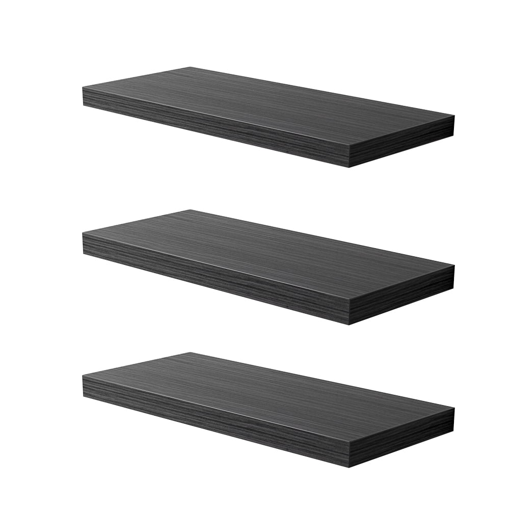 JPND Floating Shelf, Set of 3 Wall Shelves, 30 in W x 12.75 in D x 2 in