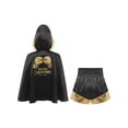 thumbnail image 2 of vastwit Youth Kids Boys Boxing Robe Hooded Cape and Shorts Set 2-Piece Kickboxing Uniform Training Outfit Black Gold 6, 2 of 7