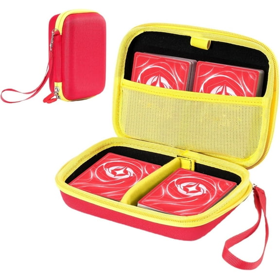 ProCase Hard Collectible Trading Card Case with Removable Divider, Holds 300  Cards-Red