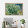 thumbnail image 3 of PixonSign Framed Canvas Print Wall Art Lilac Bush by Vincent Van Gogh Nature Wilderness Illustrations Modern Art Decorative Floral Botanical Minimal Calm/Relax/Cozy Fine Art - 24"x36" Natural, 3 of 5