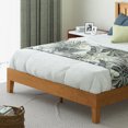 thumbnail image 3 of Zinus Alexia Deluxe Wood Platform Bed Frame with Headboard, Rustic Pine, Queen bed  bedroom furniture My Lux Decor Round, 3 of 10