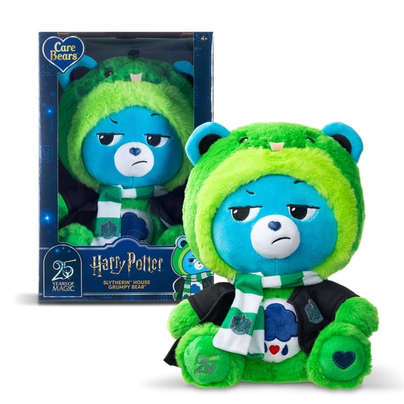 Harry Potter x Care Bears - Slytherin House Grumpy Bear 12" Plush