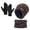 Brown, variant on Daznico 3 Pieces Winter Knitted Accessory Set, Lined Beanie, Neck Warmer and Touchscreen Gloves, Thermal Warm Gear for Cold Weather Outdoor Use