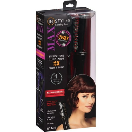 Instyler Max 0 75 Rotating Iron Black Hair Styler Instyler Max 0 75 Rotating Iron Black Hair Styler