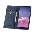 thumbnail image 2 of Compatible for Samsung Galaxy S10 Plus 6.4 Inch Wallet Case, Luxury PU Leather RFID Blocking Flip Case with Card Slots Holder Kickstand Magnetic Clasp Cover Soft Silicone Shockproof Folio Case,Blue, 2 of 14