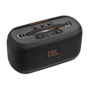 JBL PartyBox On-The-Go 2 - Portable party speaker with one wireless digital mic, handle and a shoulder strap, Dynamic lightshow, Up to 15 hours playtime, Splash proof & Auracast™ (Black)