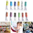thumbnail image 2 of 12pcs Oil Painting Pigment Paint Tube Set Art Drawing Set for Artists Beginners, 2 of 3