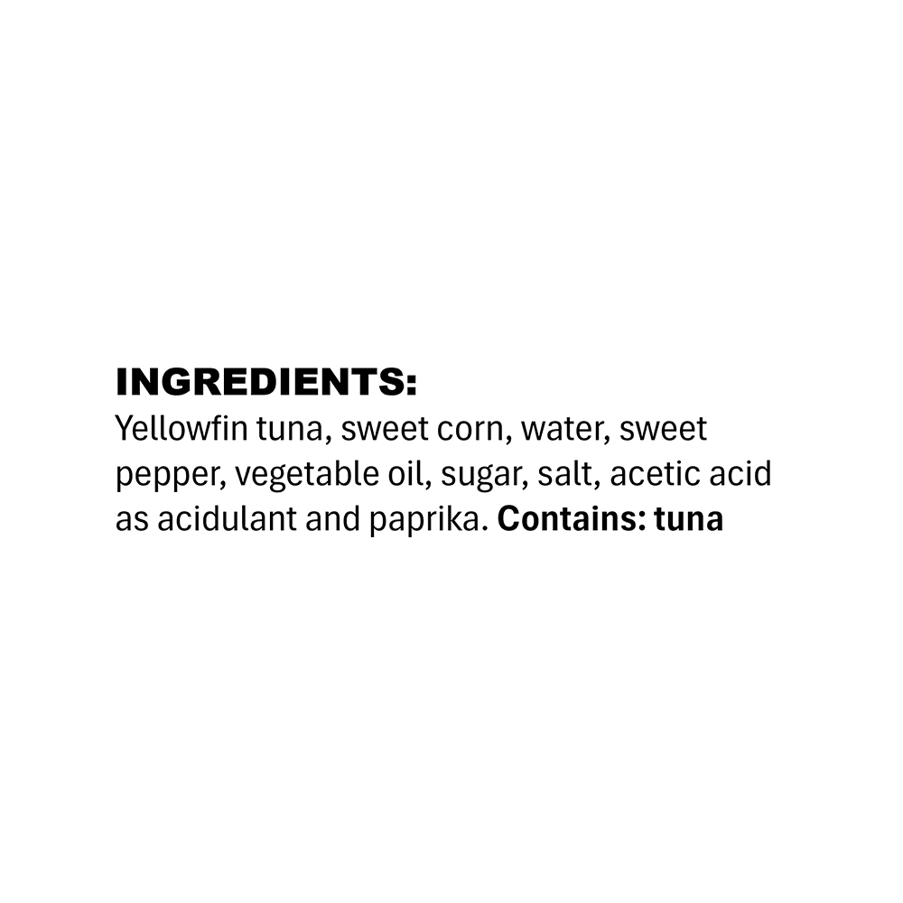 (3 pack) Tonnino Premium Yellowfin Tuna chunks with sweet corn in water, 3.7 oz, Can, Wild Caught