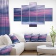 thumbnail image 1 of Impression sur Toile Bleu et Rose Non Cintrée sur Mer - Bord de Mer, 1 of 4