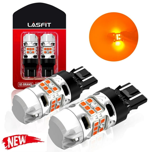 Lasfit 7443-amber-led-turn-signal-bulbs-t3-series