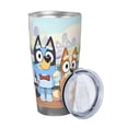 thumbnail image 2 of Zofaai Bluey Pattern 20OZ Car Cup, Stainless Steel Vacuum Insulated Water Cup with Lid and Straw, Suitable for Sports and Outdoor-Without Straw, 2 of 8