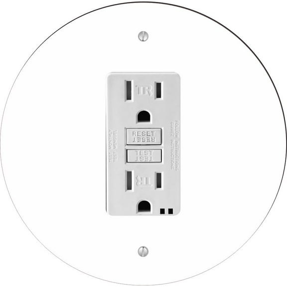 Solid White Design - Light Switch & Outlet Plate Cover - GFI