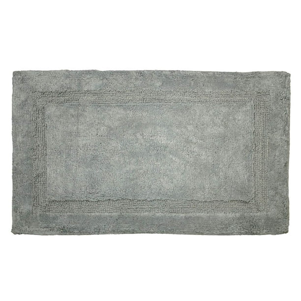Cambridge 20 X32 Cotton Tufted Bath Mat Bathroom Rug Grey Cotton Tufted Bath Mat