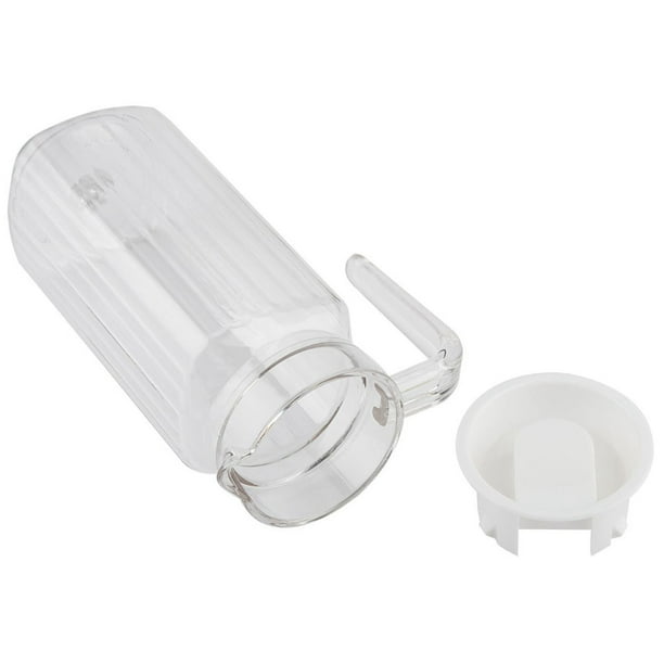 Jarra De Agua Acrílica Transparente Grande, Botella De Jugo Helado De 1800 Ml Con Tapa Y Asa, Para Bar, Hogar, Club, Restaurante, Pub,