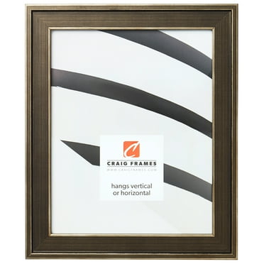 Craig Frames Metropolis, 12x18 inch Picture Frame, Antique Pewter