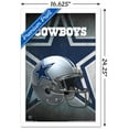 thumbnail image 3 of NFL Dallas Cowboys - Helmet 16 Wall Poster, 14.725" x 22.375", Framed, 3 of 6