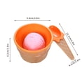 thumbnail image 4 of Dessert Bowl, Serving Cup, Plastic Sundae Bowls and Spoons Set with Stackable Space Saving Design for Adult Yogurt Party Favors Tableware, 4 of 5