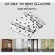 thumbnail image 4 of Bisagra de puerta de acero inoxidable NQ 2 piezas bisagras plegables 3 mm plata, 4 of 5