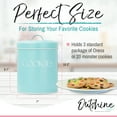 thumbnail image 3 of Outshine Mint Cookie Jar with Airtight Lids | Vintage Cookie Jars for Kitchen Counter, 3 of 7