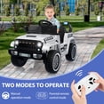 thumbnail image 4 of EDTara 12V Kids Ride On Truck Car, Battery Powered Electric Vehicles with Remote Control, Spring Suspensions, 3 Speeds, LED Lights, Music, MP3, Ride On Toy Car for Children Toddles Boys Girls, 4 of 6