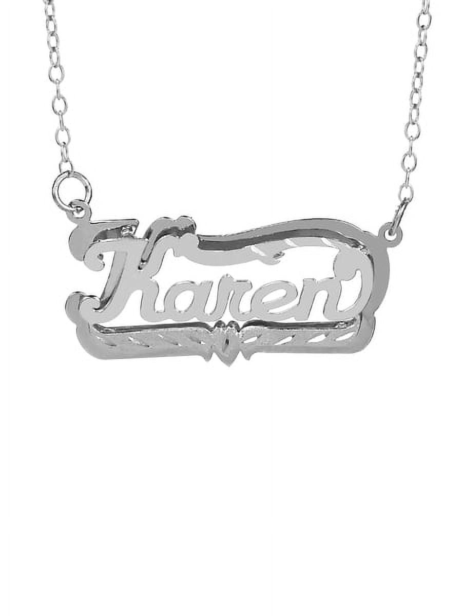 Personalized Name Necklace with Diamond Cut