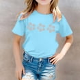 thumbnail image 2 of Chemise à Manches Longues pour Filles avec Arc-en-Ciel Chemise Décontractée Imprimée Col Rond Manches Courtes T-Shirt Chemise Décontractée, 2 of 5