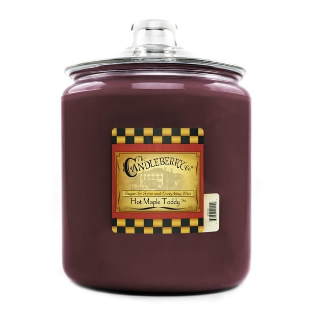 Candleberry Hot Maple Toddy 160 oz Candle Giant Cookie Jar Candle