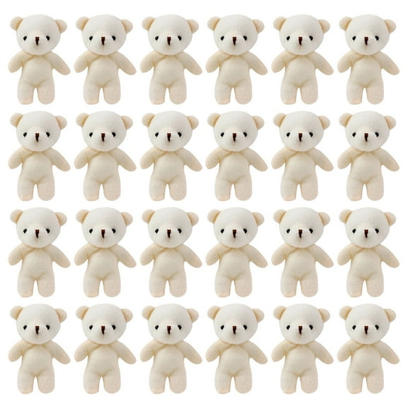 MERRYHAPY 24Pcs Table Mini Bear Figurines in White for Everyday Use
