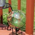 thumbnail image 6 of Sunnydaze Green Artistic 10" Glass Outdoor Gazing Globe, 6 of 8