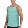 thumbnail image 2 of Balery Teal Turquoise Glitter Pattern Men's Workout Tank Top Gym Muscle Tee Fitness Bodybuilding Sleeveless T Shirt Quick Dry Fit Muscle Tank Top Slim-Fit Tank-4X-Large, 2 of 7