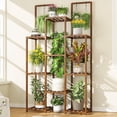 thumbnail image 1 of Soporte para plantas EnHomee Wood para interiores y exteriores, 34,2 x 30 x 120 cm, 11 a 16 macetas, 1 of 9