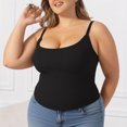 thumbnail image 2 of LNWUY (XL-5XL) Plus Size Women's Cami Tank Tops Cross Back Halter Sleeveless Summer Versatile Going Out Casual T-Shirts Black XL, 2 of 6
