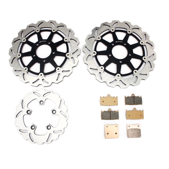 Front Rear Brake Discs Rotors Pads For SUZUKI GSXR 600 1997-2003 GSXR 750 2000-2003 TL 1000 S 1997-2001