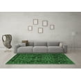 thumbnail image 3 of Ahgly Company Indoor Round Persian Emerald Green Traditional Area Rugs, 5' Round, 3 of 4