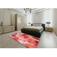 thumbnail image 4 of Ahgly Company Indoor Square Patterned Ferrari Red Area Rugs, 5' Square, 4 of 6