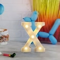thumbnail image 3 of Fiudx Lámpara con Letras Led Decorativas, Luz Nocturna Tipo Marquesina, Decoración Versátil para El Hogar, Celebraciones de Cumpleaños y Bodas, Ambiente Romántico, Fácil de Usar con Pilas., 3 of 6
