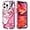 Rose, variant on Compatible with iPhone 13 Pro Max Marble Case Glitter Marble Pattern Case Fashion Luxury 3 in 1 Shockproof Protective Cover for iPhone 13 Pro Max (6.7 inch) Women and Girls