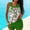 Style24-Green womens swimsuits, variant on Mceream Women's Conservative Swimsuit Printed Plus Boyshort Two-Piece Split Swimsuit Suit Navy XL