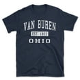 thumbnail image 1 of Van Buren Ohio Classic Established Men's Cotton T-Shirt, 1 of 1