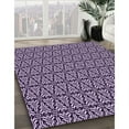 thumbnail image 3 of Ahgly Company Machine Washable Indoor Square Transitional Dark Purple Area Rugs, 5' Square, 3 of 7