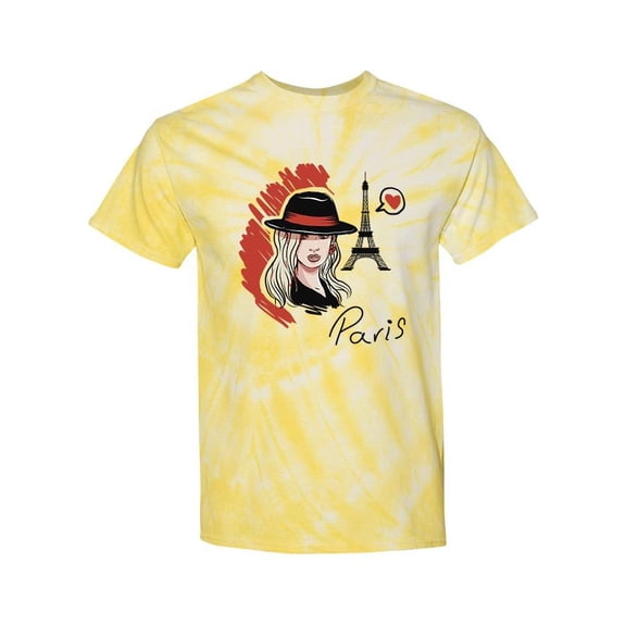Paris Woman Tie Dye Cyclone Women -SPIdeals Designs, Female Medium