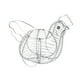 thumbnail image 2 of Cesta de almacenamiento de huevo de gallina de alambre de metal cesta de frutas decorativas decorativas de decoración rústica soporte para la cocina, 2 of 8
