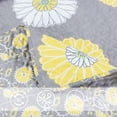 thumbnail image 4 of Yellow White Gray Daisy Sunflower Floral Reversible Quilt Bedding Set, Bedspread, Coverlet Lightweight for All Seasons (Sunflower, Queen - 3 Piece), 4 of 6