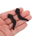 thumbnail image 3 of LEORX 20Pairs Lightweight Black Silicone Eyeglass Temple Grips for Active Use, 3 of 8