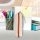 thumbnail image 2 of Estuche transparente con cremallera | Organizador rectangular de gran capacidad para útiles escolares para estudiantes | Neceser de maquillaje y artículos de aseo de viaje | Plástico suave y duradero, 2 of 3