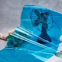 28.9x124cm Translucent Fabric 0.2mm Thick Clear TPU Fabric PVC Waterproof Clothing Soft Waterproof Material for Raincoat Bag DIY Waterproof Clothing Sewing Craft Decoration Deep Sky Blue Blue