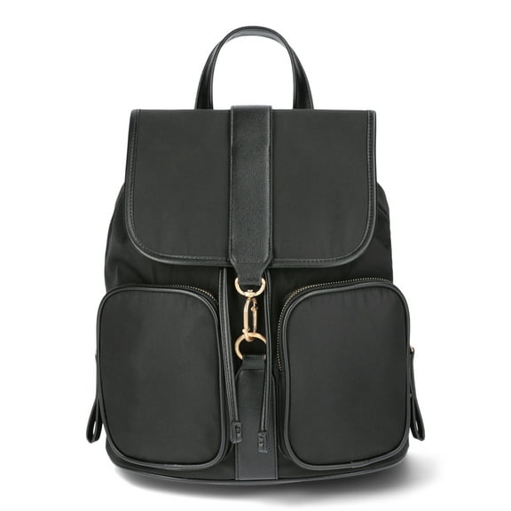 Time and Tru Women's Jessa Backpack, Black