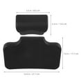 thumbnail image 2 of unbranded 1Jgo Acolchado De Asiento Para Motocicleta En Cuero Negro Con Soporte Lumbar Y Fácil Instalación, 2 of 8