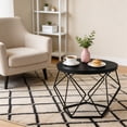 thumbnail image 5 of CONCETTA Small Round Coffee Table Set of 2, Nesting Side Tables for Living Room or Bedroom, Modern Accent End Tables,Black, 5 of 9